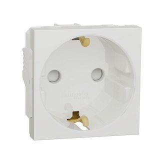 Priza 2P+E 16A, alb