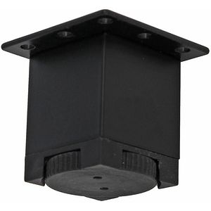 Picior reglabil, aluminiu, 40x40x50 mm, negru, set 4 bucati