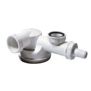 Sifon extraplat Wirquin TM100040, pentru chiuvete cu 1 cuva, 40 mm