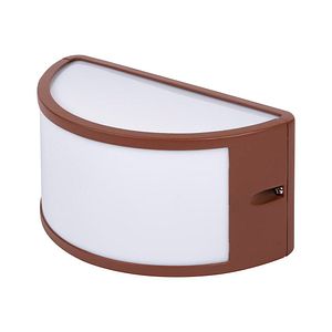 Aplica exterior ERSTE Sorey, E27, 60W, IP44, metal, alb/maro