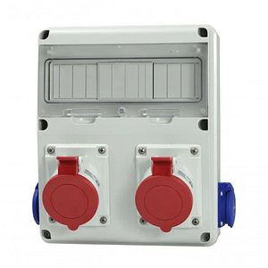 Tablou organizare santier electric, precablat, 11 module, IP44