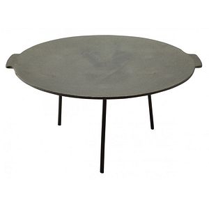 Disc fonta GRILLCHEF, picioare detasabile pe filet, 45 cm, gri