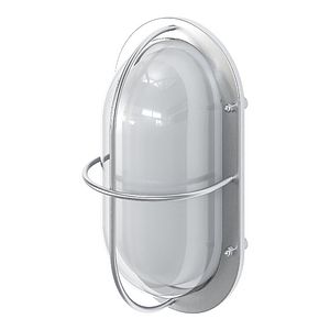 Lampa Led GOODHOME Vallen, E27, 25W, IP44, crom