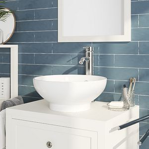 Blat baie GoodHome Perma, 80 x 45.2 x 2.8 cm, alb