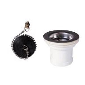 Ventil 1/2 inch pentru lavoar Wirquin, metal si plastic, alb