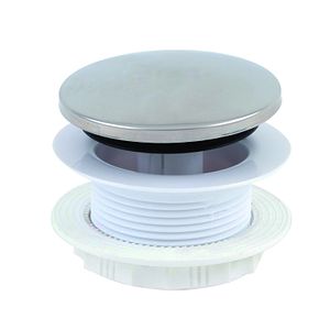 Ventil cada WIRQUIN Pro, push-open, plastic, 61 mm, alb-crom