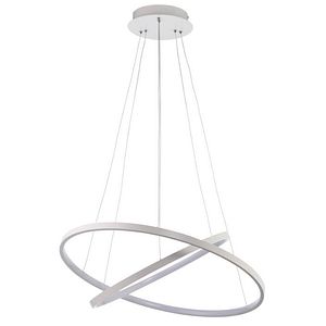 Lustra tip pendul, Alb, 36 W, 2 x Integrat  GoodHome Talberc