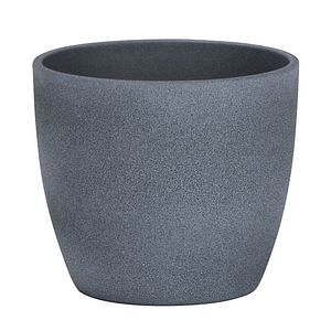 Ghiveci flori SCHEURICH, ceramica, D 25 cm, negru