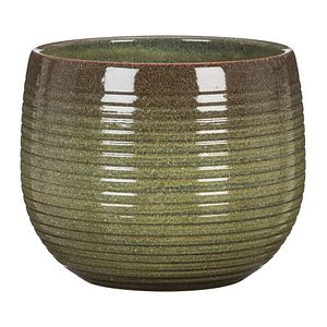Ghiveci flori SCHEURICH, ceramica, D 12.4 cm, verde