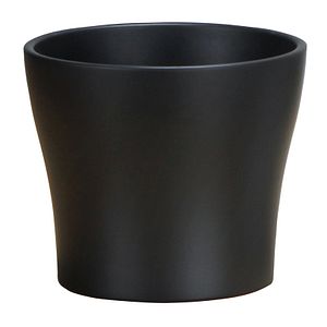 Ghiveci flori SCHEURICH, ceramica, D 21 cm, negru
