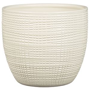 Ghiveci flori SCHEURICH, ceramica, D 12 cm, alb