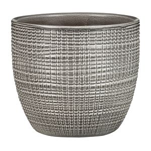 Ghiveci flori SCHEURICH, ceramica, D 25.5 cm, gri