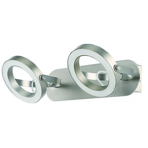 Spot LED GOODHOME Taphao, 2 x 6W, 400lm, 3000K, argintiu