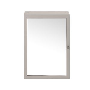 Dulap baie cu oglinda GoodHome Perma, 50 x 15 x 70 cm, gri