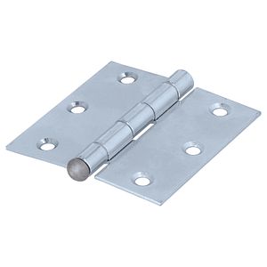 Balama cu ax detasabil SUKI, 75 x 75mm, otel, argintiu