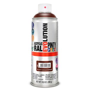 Vopsea spray acrilica PINTYPLUS Evolution, RAL 8017, maro ciocolata, 400ml