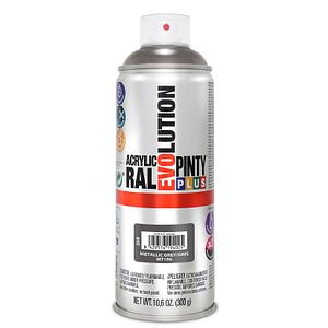 Spray vopsea acrilica PINTYPLUS Evolution, gri metalizat, 400 ml