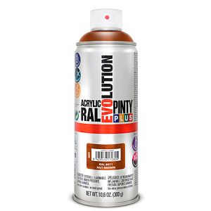 Vopsea spray acrilica PINTYPLUS Evolution, RAL 8011, maro nuca, 400ml