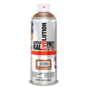 Spray vopsea acrilica PINTYPLUS Evolution, maro pal, RAL 8025, 400 ml