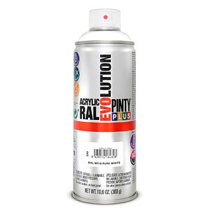 Vopsea spray acrilica PINTYPLUS Evolution, RAL 9010, alb, 400ml