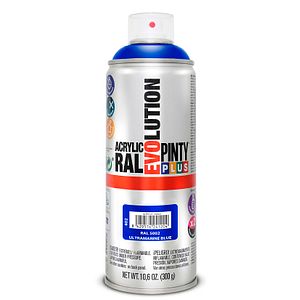 Spray vopsea acrilica PINTYPLUS Evolution, albastru ultramarin, RAL 5002, 400 ml