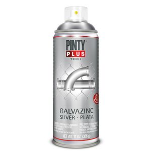 Vopsea spray galvanizare PINTYPLUS Tech, argintiu, 400ml
