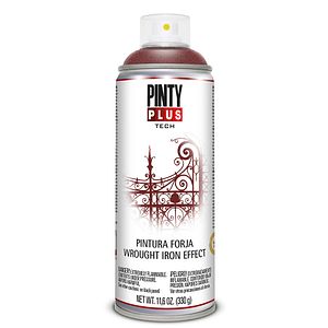 Spray vopsea fier forjat PINTYPLUS Tech, rosu, 400 ml