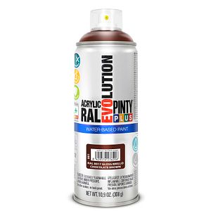 Vopsea spray acrilica PINTYPLUS Evolution, RAL 8017, maron ciocolata, 400ml