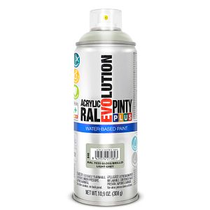 Spray vopsea acrilica pe baza de apa PINTYPLUS Evolution, gri luminos, RAL 7035, 400 ml