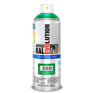 Spray vopsea acrilica pe baza de apa PINTYPLUS Evolution, verde menta, RAL 6029, 400 ml