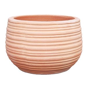 Ghiveci din teracota, natur, forma rotunda, 26 cm diametru Verve