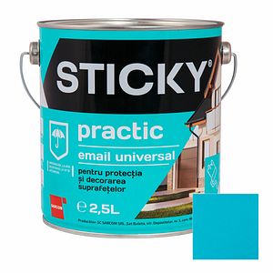 Vopsea Alchidica, Bleu, 2.5L Sticky Practic