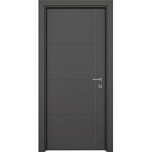 Usa interior VARIO Yildiz, fara geam, stanga, MDF, 86.6 x 202.3 cm, antracit