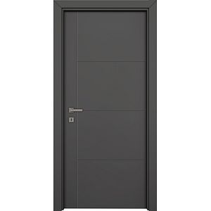 Usa interior VARIO Yildiz, fara geam, dreapta, MDF, 76.6 x 202.3 cm, antracit