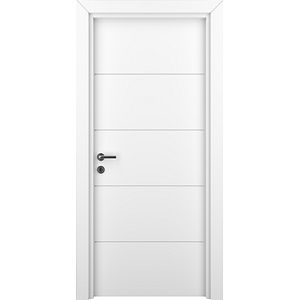 Usa interior VARIO Yildiz, fara geam, dreapta, MDF, 66.6 x 202.3 cm, alb