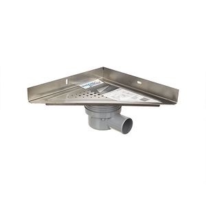 Sistem scurgere dus Pard, D 50mm, 250x250mm, argintiu