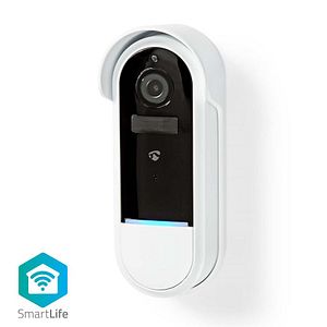 Sonerie smart video wi fi, Full HD 1080p, IP54, alb