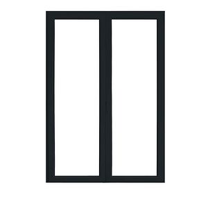 Usa exterior APLAST, cu geam, dreapta, PVC, 120 x 205 cm, gri antracit