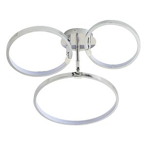Plafoniera LED GOODHOME 61041, 19.3W, 2100lm, 3000K, crom