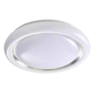 Plafoniera LED GOODHOME Iris, 17W, 2000lm, intensitate variabila, alb-argintiu