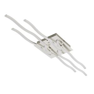 Plafoniera LED GOODHOME Vaccus, 28.5W, 3000lm, 4000K, crom