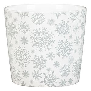 Ghiveci flori SCHEURICH, ceramica, D 11 cm, alb