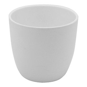 Ghiveci flori GOODHOME Katu, ceramica, D 26 cm, alb