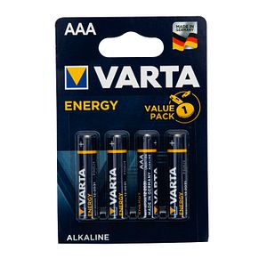 Baterii alcaline AAA R3 VARTA, 4 bucati  