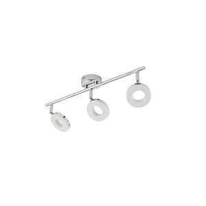 Plafoniera LED GOODHOME Muesis, 3 x 11.1W, 1410lm, 3000K, crom