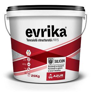 Tencuiala canelata R15 cu silicon, 25 kg  Evrika