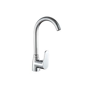 Baterie bucatarie Reecomer Collo C40-B, pipa inalta, alama sanitara, crom