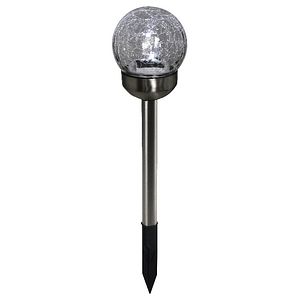 Lampa solara LED, otel inoxidabil, argintiu, 6 bucati, 0.02 W 