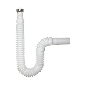 Sifon pentru chiuveta, extensibil si flexibil, 32 mm, alama, crom
