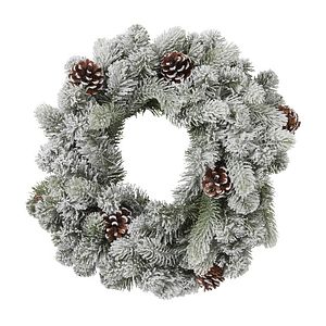 Coronita artificiala Frosted, 50 cm